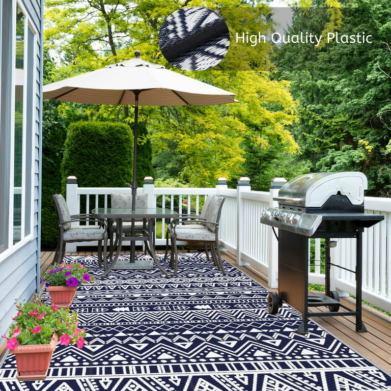  Outdoor Rug 5x8 Waterproof-Boho Plastic Straw Rug for Patio  Decor-Reversible Area Rug for Balcony Porch Deck Backyard- Carpet for  Camping Outside Your RV : Patio, Lawn & Garden
