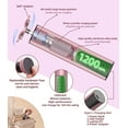 thumbnail image 5 of Electric Callus Remover for Feet(6 Speed), 2 in 1 Electric Foot File Nail Grinder, tisino Rechargeable Electric Foot Callus Remover with Sandpaper Disk and Nail Drill Bits, for Dead Skin-Pink, 5 of 17