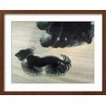 thumbnail image 2 of Art.com Dog On A Leash Giclee Print by Vintage Apple Collection, Brown Frame Wall Art, 21" x 17", 2 of 5