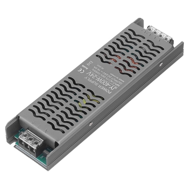 Controlador LED 400W DC 24V Protección IP20 Disipación de calor rápida Transformador LED Controlador de alimentación LED AC 175-260V