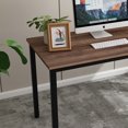 thumbnail image 7 of Soges 47 inches Computer Desk Wood Office Desk with Metal Legs, Black Walnut, 7 of 7