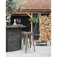 thumbnail image 2 of FDW Metal Bar Stools Set of 4 Counter Height Barstool Stackable Barstools 24 Inch 30 Inch Indoor Outdoor Patio Bar Stool Home Kitchen Backless, Bronze, 2 of 7