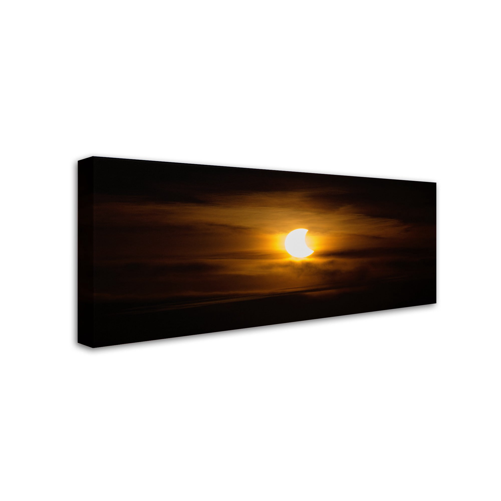Trademark Fine Art "October 2014 Solar Eclipse" Canvas Art by Kurt Shaffer