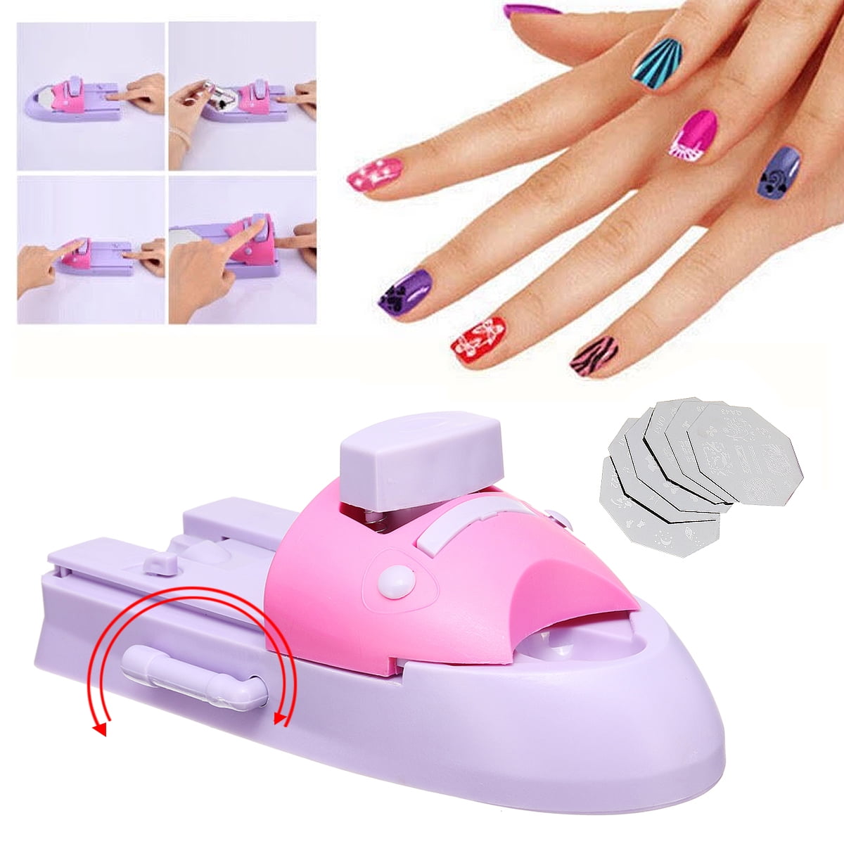 DIY Art Nail Printer Printing Pattern Stamp Manicure Machine Stamper Tool Nail Printing Machine