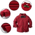 thumbnail image 4 of Beautyzll 1-8 Years Boys Dress Shirt for Kids Toddler,Baby Long Sleeve Button up Shirt Solid Color Casual Tops, 4 of 8