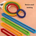 thumbnail image 3 of Rectangle Round Knitting Loom Weaving Scarf Sweater Hat Shawl Stitching Knitting Machine DIY Handmade Craft Braiding Tool Long comb teeth 26CM, 3 of 6