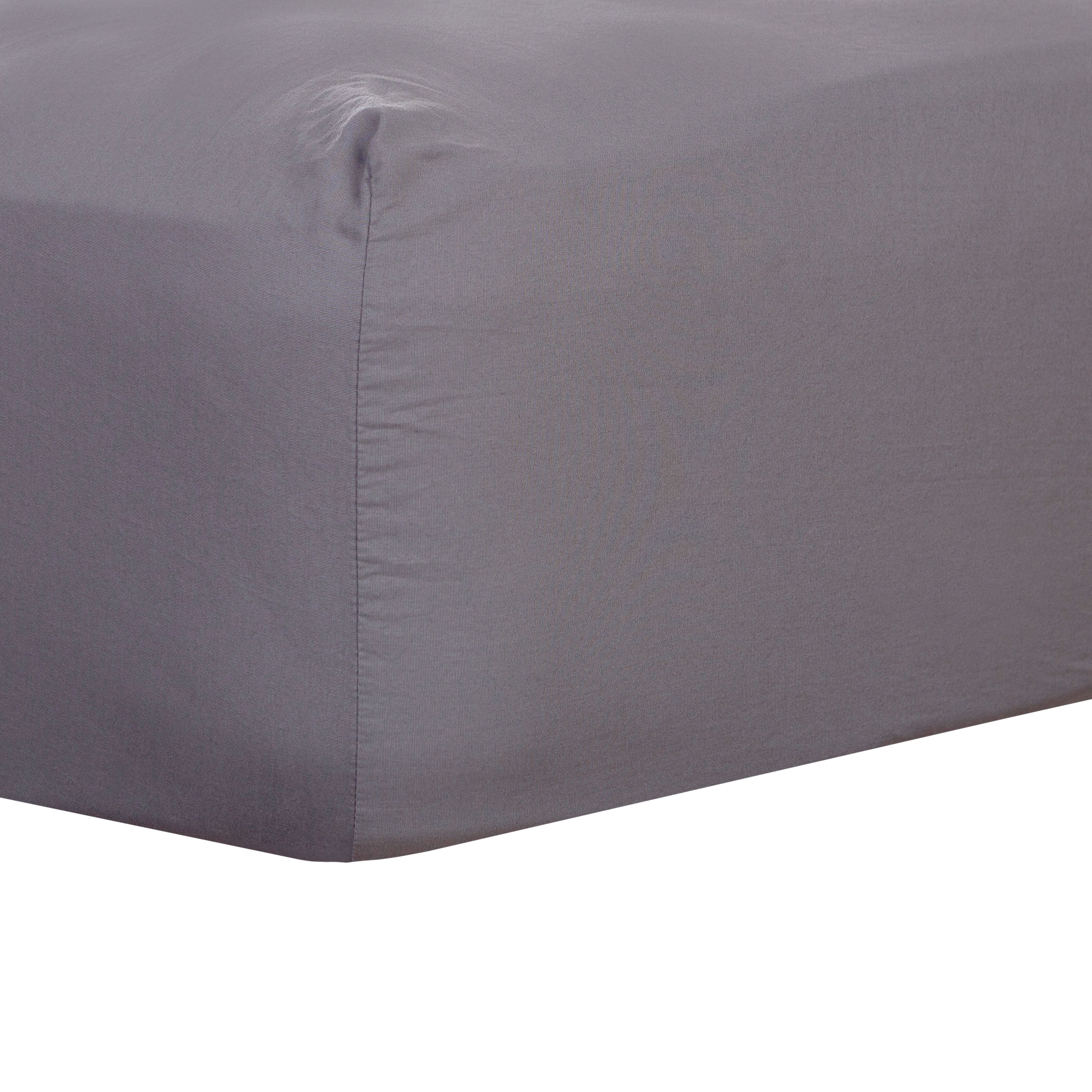 Better Homes & Gardens Cotton Percale 300 Thread Count Sheet Set, Twin, Indigo, 4-Pieces