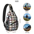 thumbnail image 4 of Educational Wall Science Classroom Scientific Formula Science Lover Crossbody Sling Bag for Men Women, 4 of 6