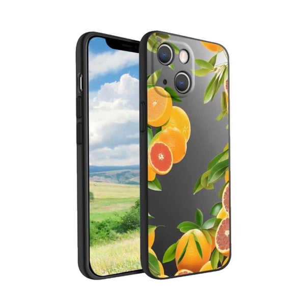 Citrus-Case-34 Phone Case, Degined for iPhone 13 Case Men Women, Flexible Silicone Shockproof Case for iPhone 13