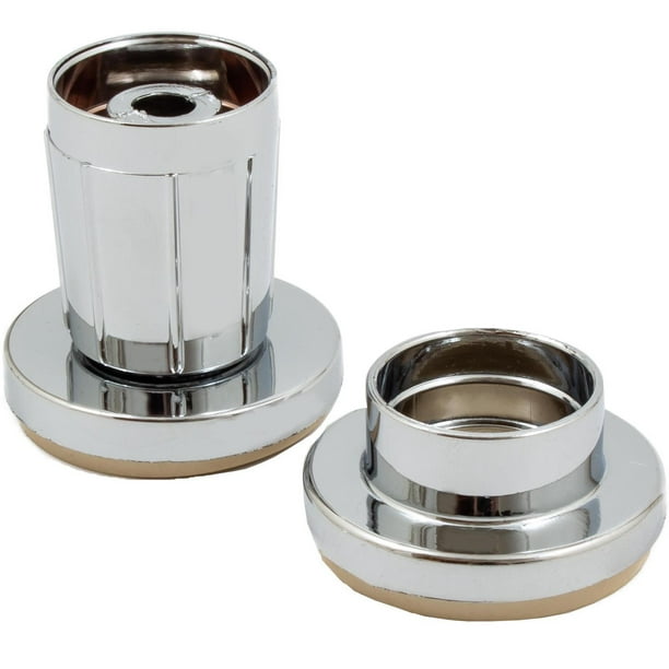 Flanges for Economy Shower Rod, Adjustable, ABS Chrome, Polished Chrome