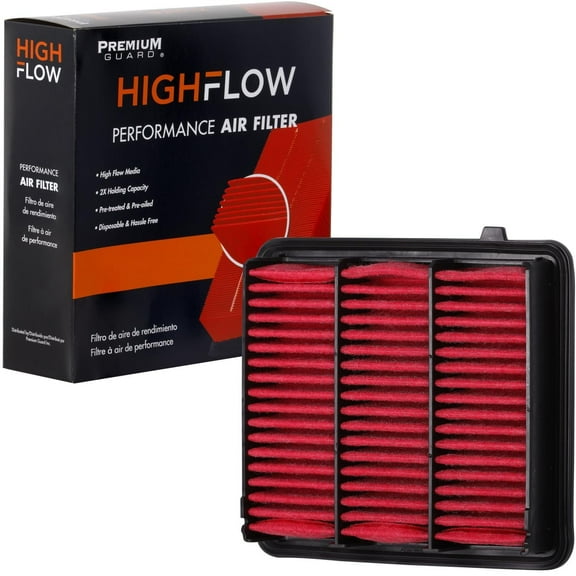 HIGHFLOW High Performance, Pre-Oiled Disposable Engine Air Filter PA99293X | Fits 2018-2022 Honda Accord