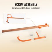 Timberjack 46.5 Inch Heavy Duty Log Lifter with Wooden Handle Adjustable Cant Hook Log Roller for Logs Up to 15 Inch Diameter Logging Tool for Rolling Cutting Lifting