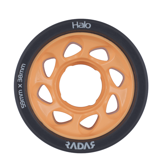 Riedell Skates Radar Halo 59mm Indoor Skate Wheels (Set of 4)
