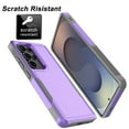 thumbnail image 4 of Galaxy S25 Plus Case , 2 in 1 Phone Case for Samsung Galaxy S25 Plus 6.7 inch ,Takfox Shockproof Protection Heavy Duty Armor Hard Plastic & Rubber Rugged Full Body Bumper Cover- Purple, 4 of 11