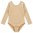 thumbnail image 3 of Xnihocha Girls' Team Basics Long Sleeve Leotard Fleece Lined Ballet Bodysuit Gymnastic Training Round Neck 130, 3 of 7