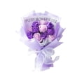 thumbnail image 1 of Jabón, pétalos de rosa, ramo de flores, flores simuladas, adorno, jabón de baño, rosa falsa Violeta, 1 of 9