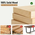 thumbnail image 2 of 70" Solid Wood Dining Table for 6-8 People, Modern Farmhouse Kitchen Table Rectangular Dining Room Table for Home Office, 2 of 13