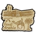 thumbnail image 1 of Printtoo Saudi Arabia Wooden Engraved Fridge Magnet Souvenir Collectibles Gift, 1 of 1