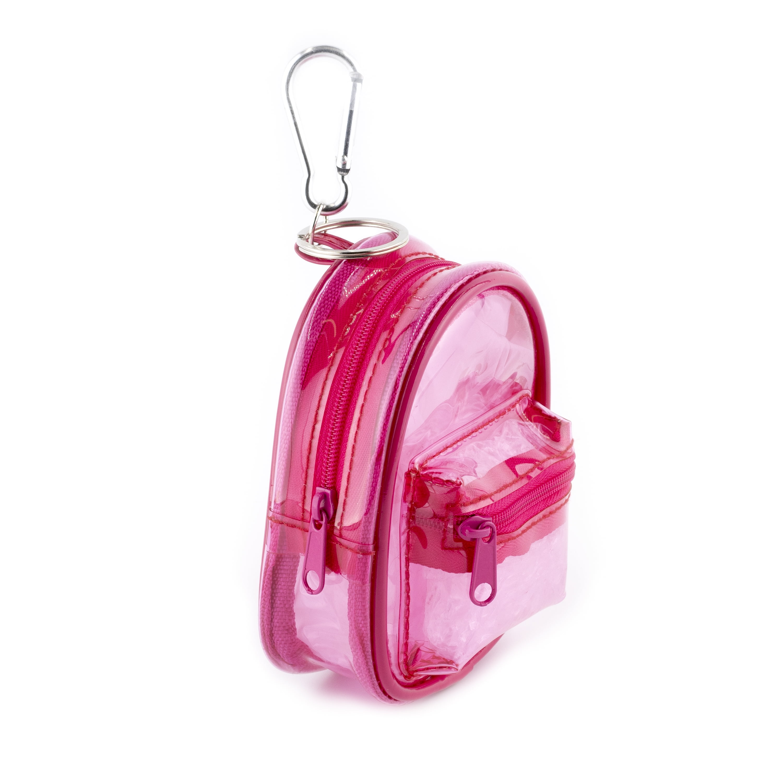 Buy Claires Girls Clear Pink Mini Jelly Backpack Metal Keychain Childrens at Ubuy Pakistan
