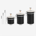thumbnail image 2 of Contenedor de Almacenamiento de Café de Gran Capacidad de 1,5 L, Lata Sellada para Granos de Café, Tarro para Rellenar Café, Almacenamiento de Alimentos, Color Negro, 2 of 5