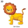 thumbnail image 4 of Jungle Animal Balloons Giant Animal Standable Foil Balloon Lion Tiger Giraffe Elephant Baby Shower Jungle Safari Party Supplies, 4 of 10