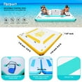 thumbnail image 3 of FBSPORT Inflatable Floating Dock Mat Swimming Water Platform 10 ft x 10 ft, 3 of 9