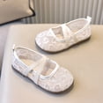 thumbnail image 6 of WNVMWI Summer Toddler Shoes Girls Mesh Dress Shoe Kids Mary Jane Flats Toddlers for Wedding Party Holiday Wear White Size 13.5, 6 of 8
