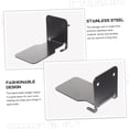 thumbnail image 2 of Metal Wall Mounted Floating Shelf, Invisible Bookshelf for Home & Office, Stylish Stainless Steel Floating Book Rack for Living Room, Bedroom & Kitchen, Space-Saving Wall Storage, 2 of 4