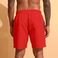 thumbnail image 4 of Men's Gym Workout Shorts with Mesh Liner Quick Dry Athletic Shorts 5 Inch Lightweight Sports Running Shorts with Pockets Red, 4 of 9