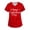 179# Pink, variant on Valentine's Day Medical Scrubs for Women Love Heart Printed Funny Nursing Uniforms Working Nurse Short Sleeve V Neck Tees Cute Scrubs Top with Pockets Deep Red S