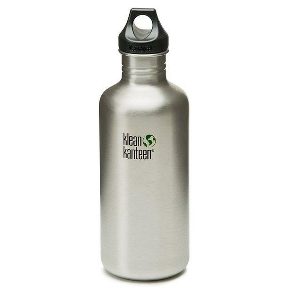 Klean Kanteen 40 oz Classic with Loop Cap Brushed Stainless Water