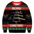 thumbnail image 3 of Suéter navideño nuevo de finales de 2024 para parejas de hombres y mujeres, reno navideño, árbol de Navidad, impresión digital 3D, 3 of 5
