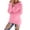 Pink, variant on CAIXIA Women's Fashionable Long Sleeve Pullovers Loose Fluffy Fuzzy Jumper Sweater,Dark Gray