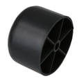 thumbnail image 3 of BQLZR 8PCS Black Plastic Cylindrical Furniture Leg Round Sofa Couch Legs 3.5CMx5CM, 3 of 5