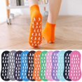 thumbnail image 7 of 6 Pairs Non Slip Socks For Women Slipper Socks With Grippers For Yoga Pilates, 7 of 7