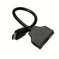 thumbnail image 4 of HDMI Splitter 1 In 2 Out, HDMI Output Splitter Adapter For Dual Monitors Male 1080P To Dual HDMI Female 1 To 2 Way HDMI Splitter Adapter Cable For HDTV HD, LED, LCD, TV, 4 of 4