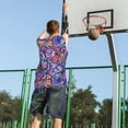 thumbnail image 5 of Sikiie Watercolor Butterflies Basketball Jersey Reversible Men's Mesh Athletic Sports Shirts Training Practice S-4XL4X-Large, 5 of 6