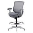 thumbnail image 1 of Silla de dibujo para oficina WITTLONG, 180 kg, con soporte lumbar, color gris, 1 of 7