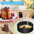 thumbnail image 4 of 2Pcs Egg Ring Stainless Steel - Fried Egg Mold Boiled Egg Cooking Ring Perfect Pancake Mold - Egg Fry Ring Shapes Mold for Breakfast - Egg Ring Non Stick Mold for Rings Frying Round Egg Cooker Ring, 4 of 5