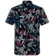 thumbnail image 4 of Camisas con gráficos de hojas y flores para hombre, ropa con estampado 3D, camisas hawaianas de playa, blusas Y2K de manga corta, ropa vintage, blusa con solapa, 4 of 5