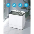 KUPPET Compact Twin Tub Portable Mini Washing Machine 26lbs Capacity