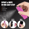 thumbnail image 3 of walrfid Car Screen Cleaner, Computer Screen Cleaner Spray and Wipe, Laptop Cleaning Mist Kit for Electronic iPad, iPhone, Phone, MacBook, TV, Monitor Display, with Black Graffiti Case - Hot Pink, 3 of 6