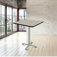 thumbnail image 3 of Hampden Furnishings Bennet Collection Steel Frame 36" Square Top, X Base, 42" Height, Cafe Table Grey Frame/Grey Nebula Top, 3 of 5