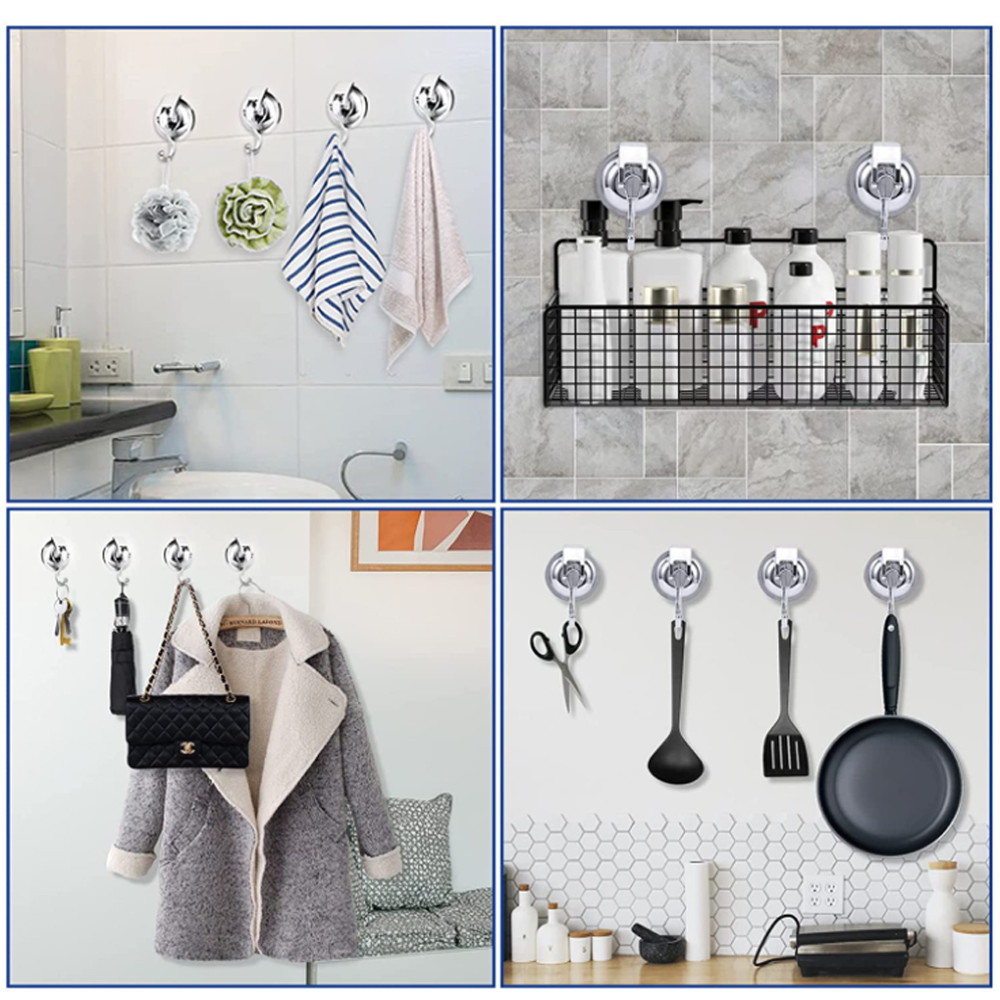 Wekvgz Suction Cup Hooks with Lever Lock, 2 Pack photo 3