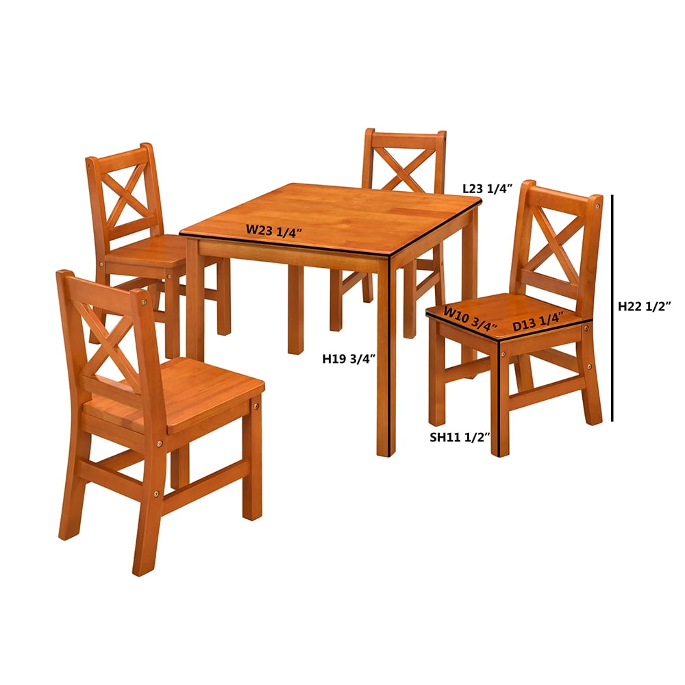 eHemco Kids 3 Piece Writing Table and Chair Set 