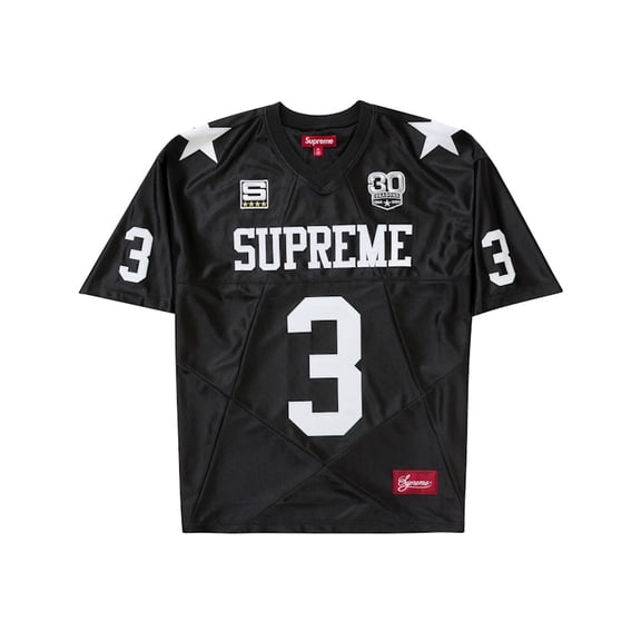 Supreme Men's Star Football Jersey Black, from StockX