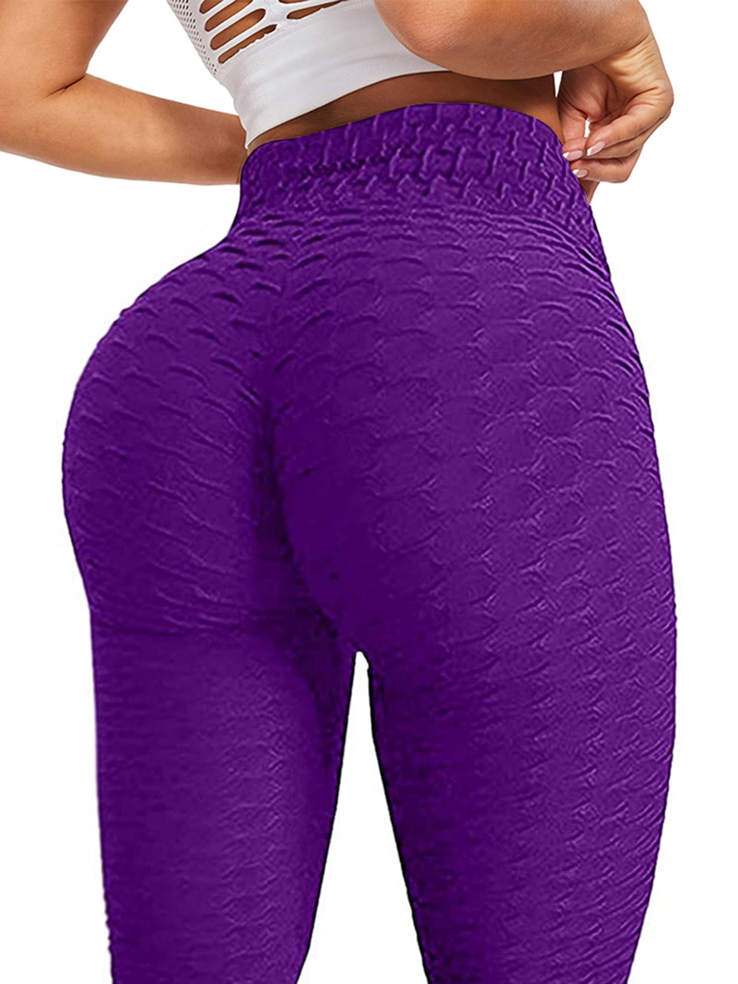 Womens Yoga AntiCellulite Compression Leggings Butt Lift Exercise