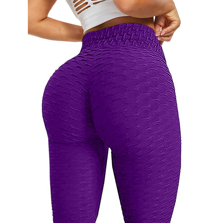 Womens Yoga Anti-Cellulite Compression Leggings Butt Lift Exercise Workout  Elastic Pants Trousers