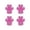 Pink#1, variant on huayou Durable Paw Shaped Dog Foot Pads, Non Slip Traction Surface, Self Adhesive Design, Decoration, for Pet Outdoor Walk, Indoor Floor, 2.76x2.48 inch, Pink