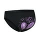 thumbnail image 5 of Ropa interior para mujer, pantalones cortos deportivos, moda, secado rápido, acolchado 3D Negro y morado, 5 of 9